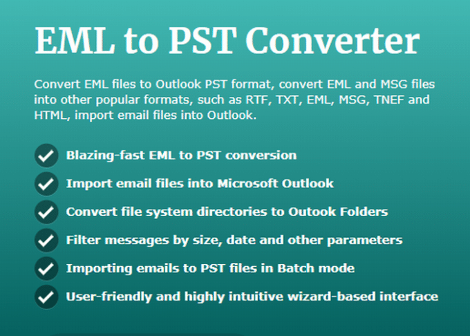 Convertidor EML a PST